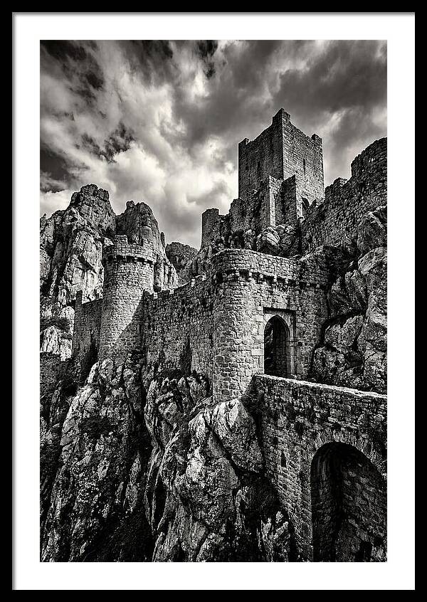 Machu Picchu Citadel In Monochrome