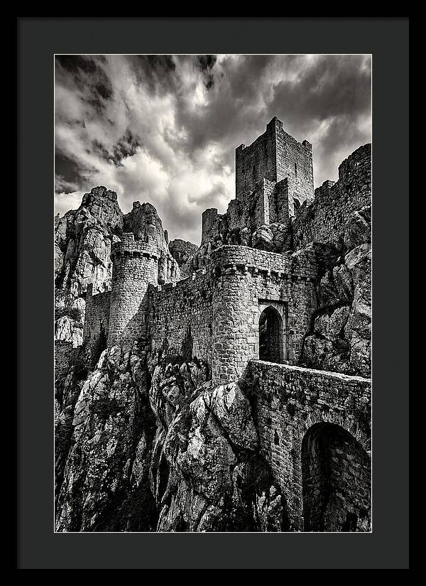 Machu Picchu Citadel In Monochrome