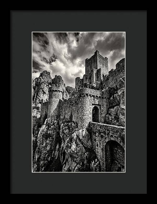 Machu Picchu Citadel In Monochrome