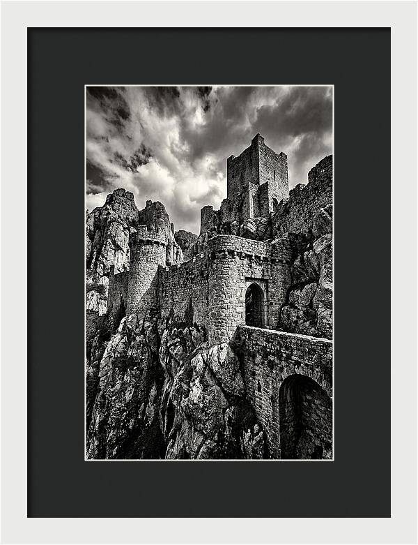 Machu Picchu Citadel In Monochrome