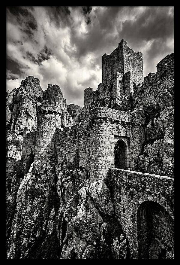 Machu Picchu Citadel In Monochrome