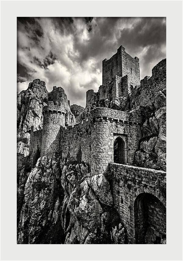 Machu Picchu Citadel In Monochrome