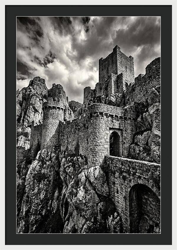 Machu Picchu Citadel In Monochrome