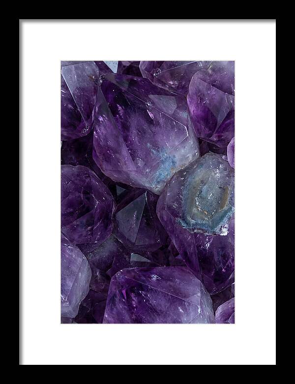 Macro Crystal Formation In Purple