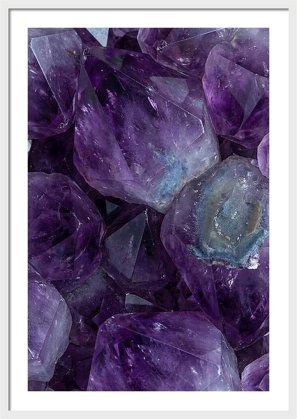 Macro Crystal Formation In Purple