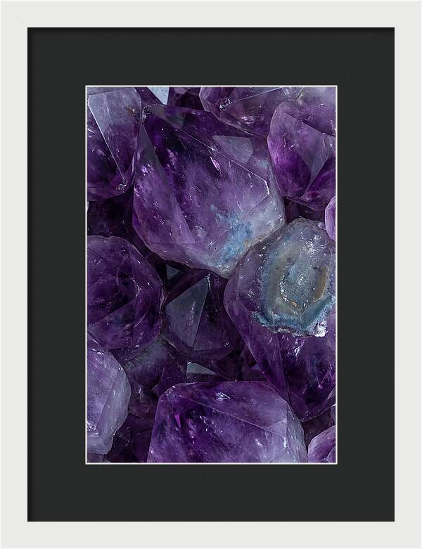 Macro Crystal Formation In Purple