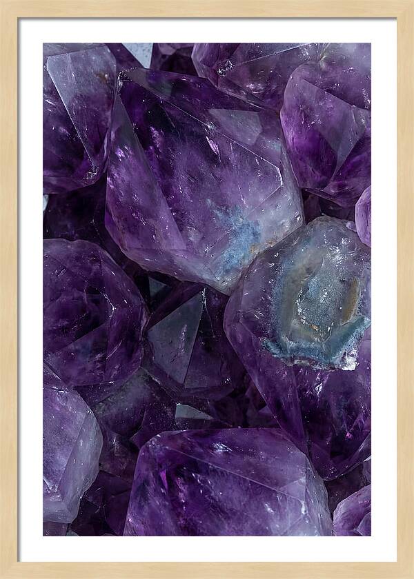Macro Crystal Formation In Purple