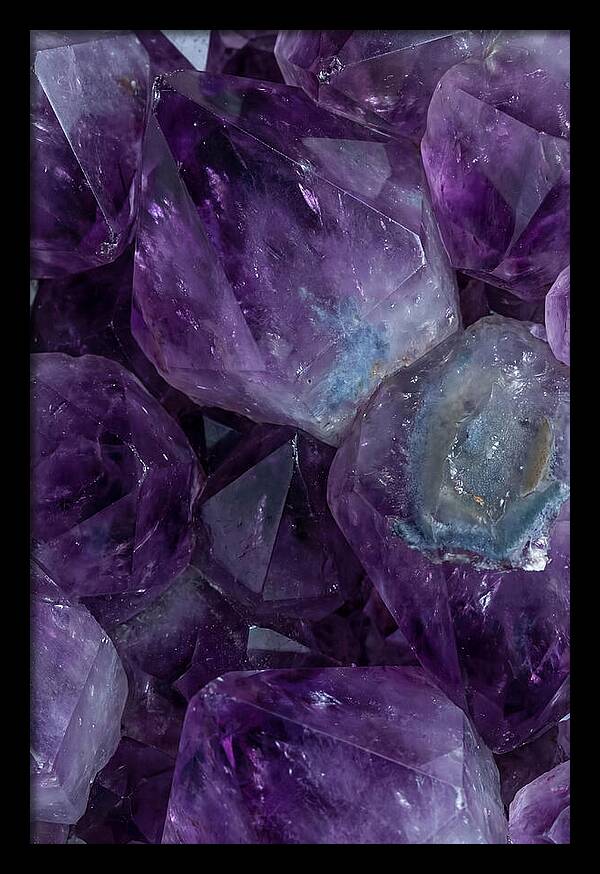 Macro Crystal Formation In Purple