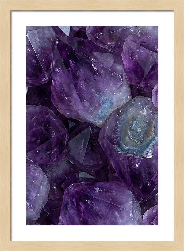 Macro Crystal Formation In Purple