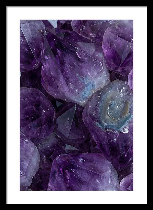 Macro Crystal Formation In Purple