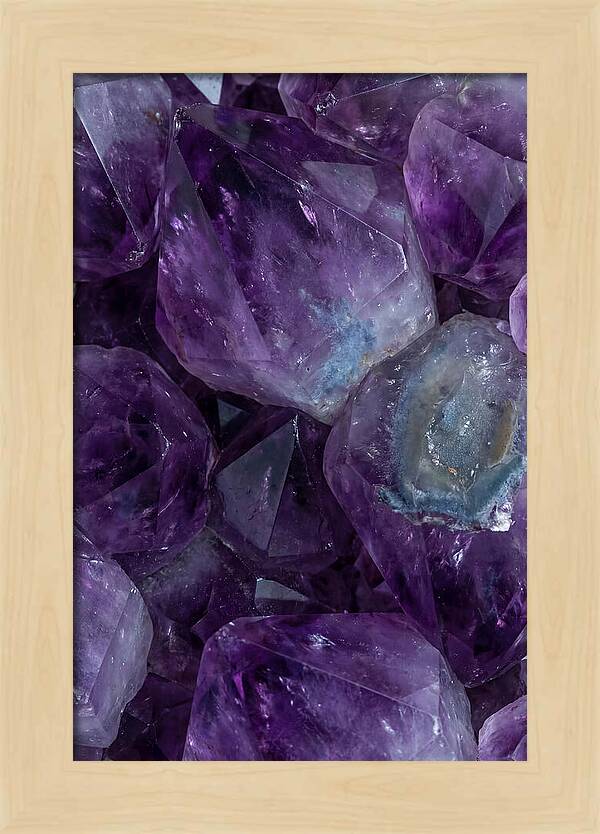 Macro Crystal Formation In Purple