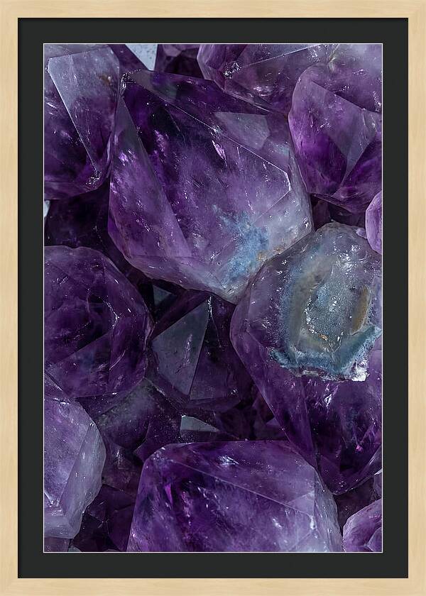 Macro Crystal Formation In Purple