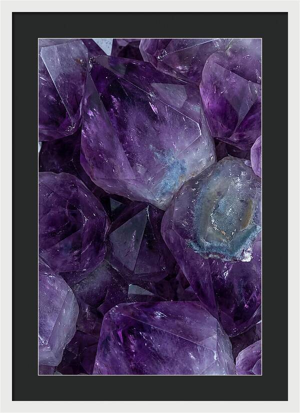 Macro Crystal Formation In Purple