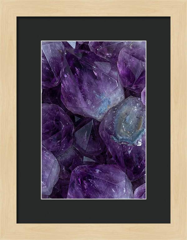 Macro Crystal Formation In Purple