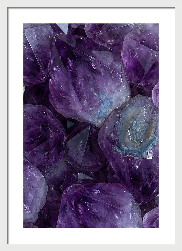Macro Crystal Formation In Purple