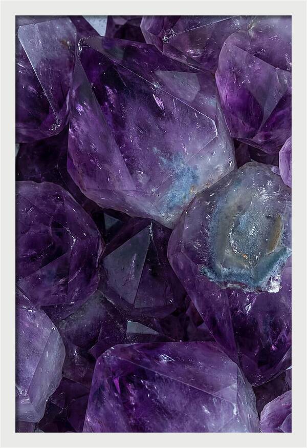 Macro Crystal Formation In Purple