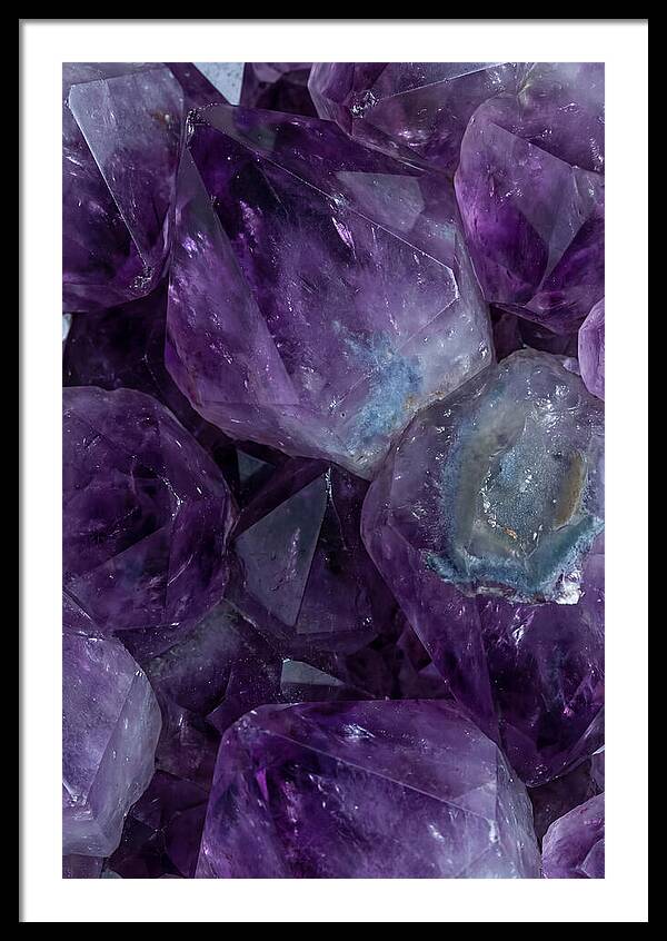 Macro Crystal Formation In Purple