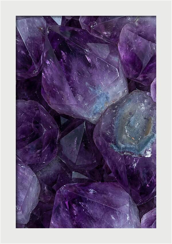 Macro Crystal Formation In Purple