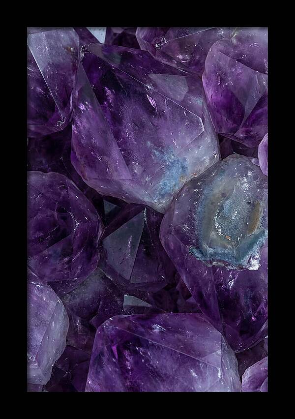 Macro Crystal Formation In Purple