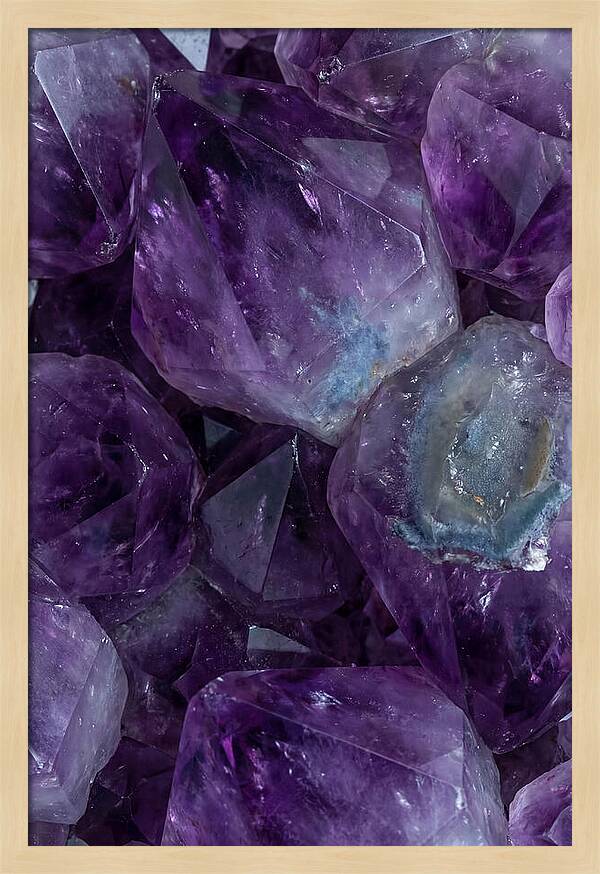 Macro Crystal Formation In Purple