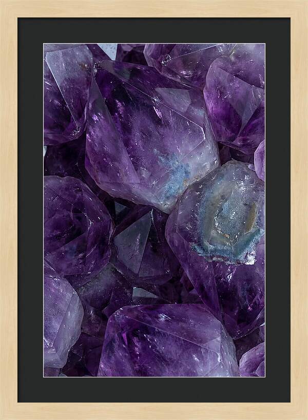 Macro Crystal Formation In Purple