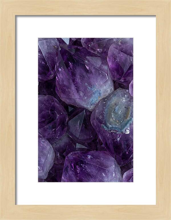 Macro Crystal Formation In Purple