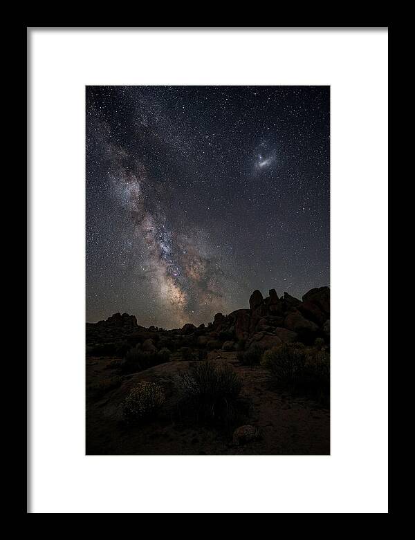 Magellanic Clouds Over Desert Landscape