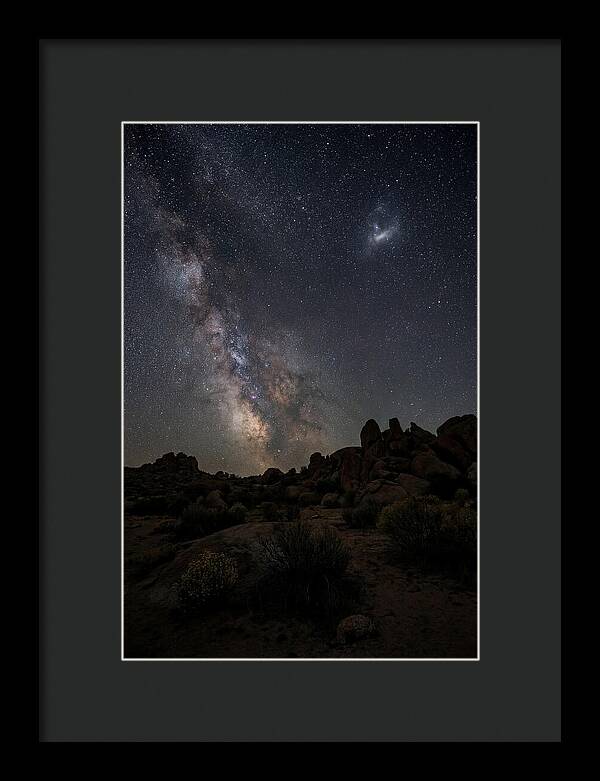 Magellanic Clouds Over Desert Landscape