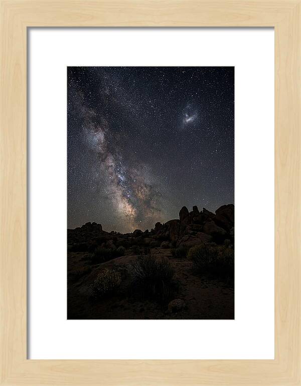 Magellanic Clouds Over Desert Landscape
