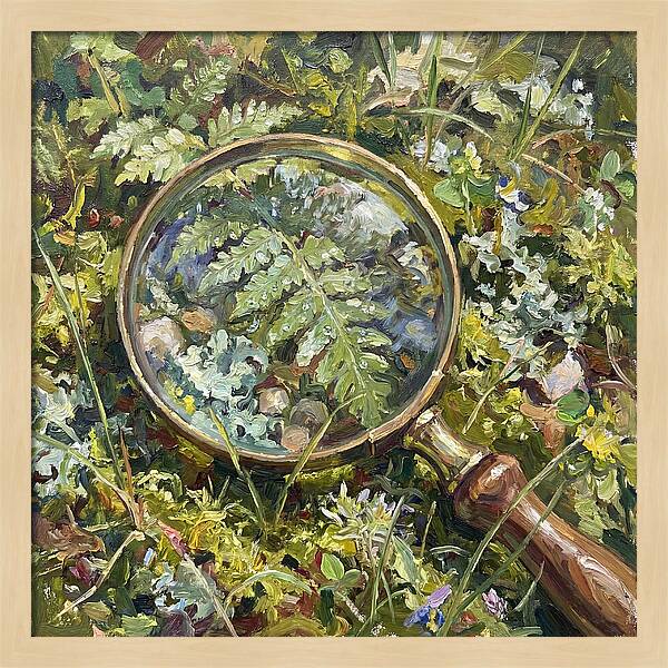 Magnifying Glass Among Nature
