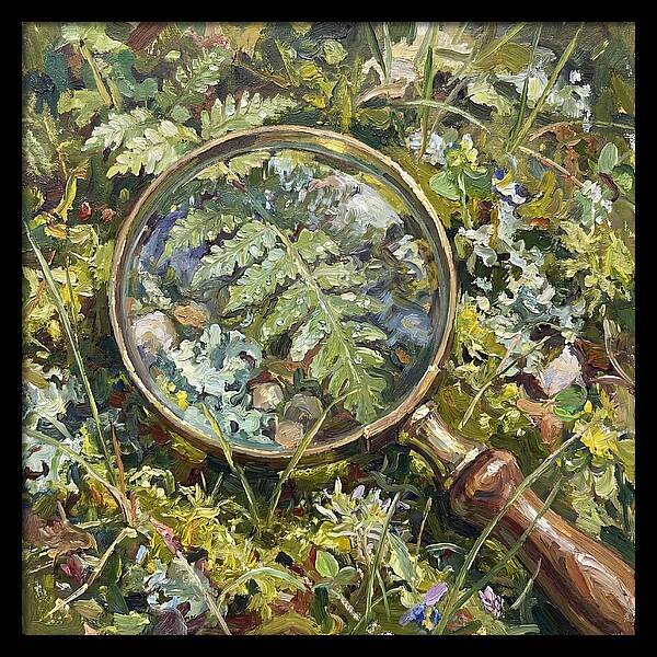 Magnifying Glass Among Nature