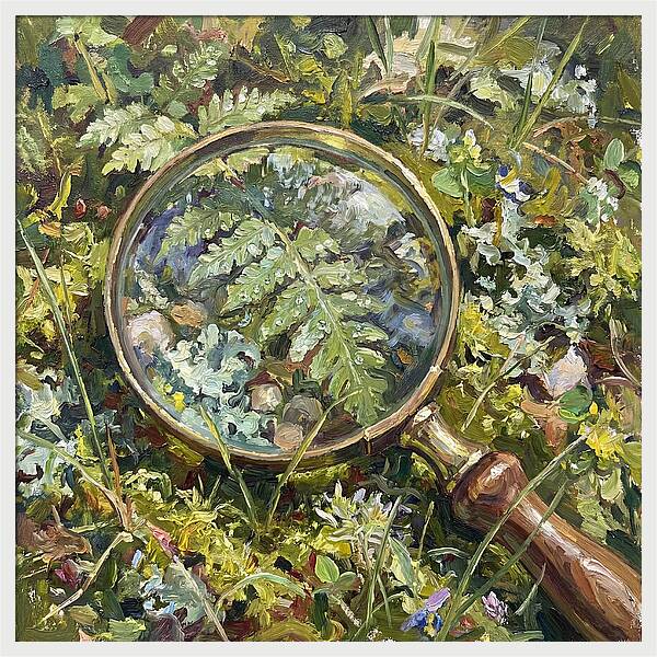 Magnifying Glass Among Nature