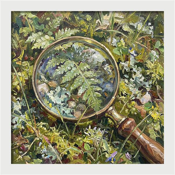Magnifying Glass Among Nature