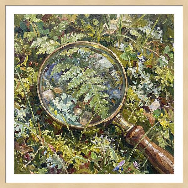 Magnifying Glass Among Nature