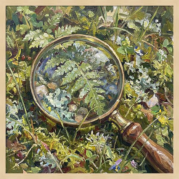 Magnifying Glass Among Nature
