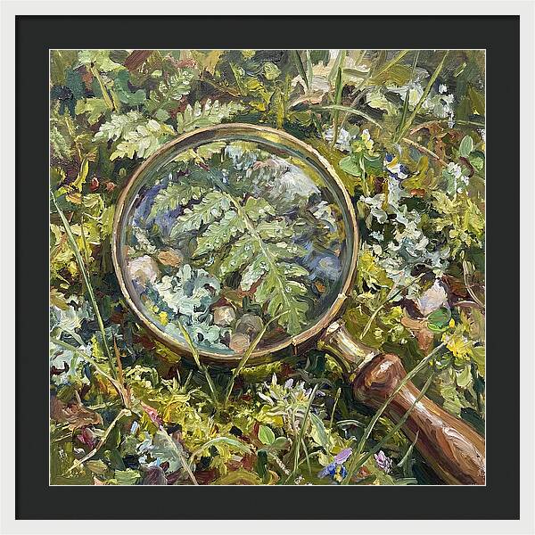 Magnifying Glass Among Nature
