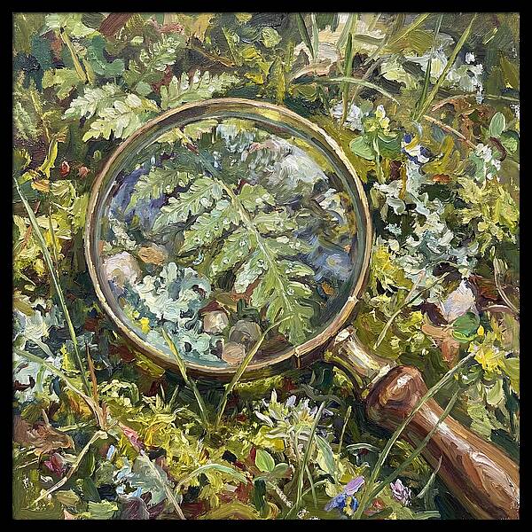 Magnifying Glass Among Nature
