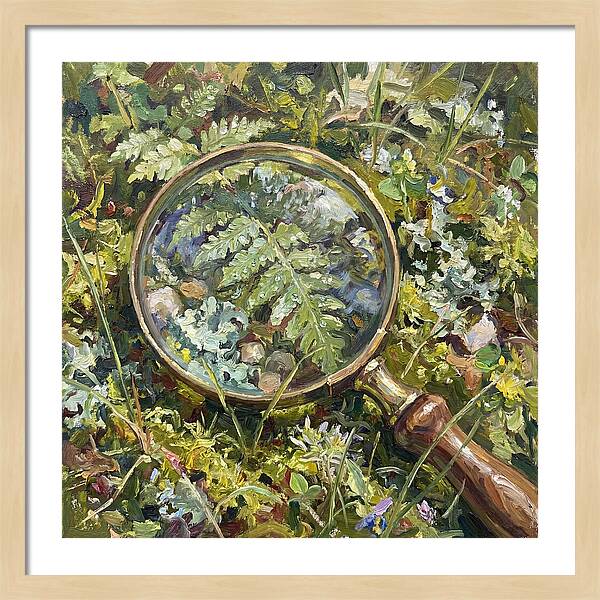 Magnifying Glass Among Nature