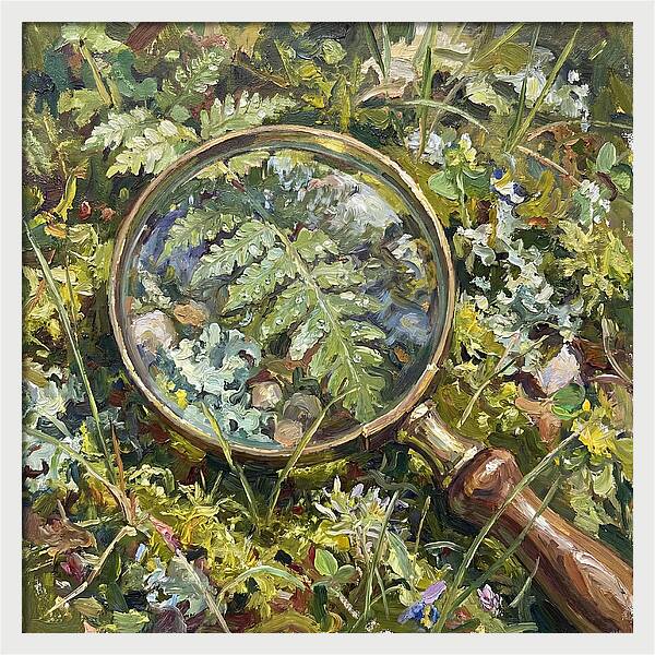 Magnifying Glass Among Nature