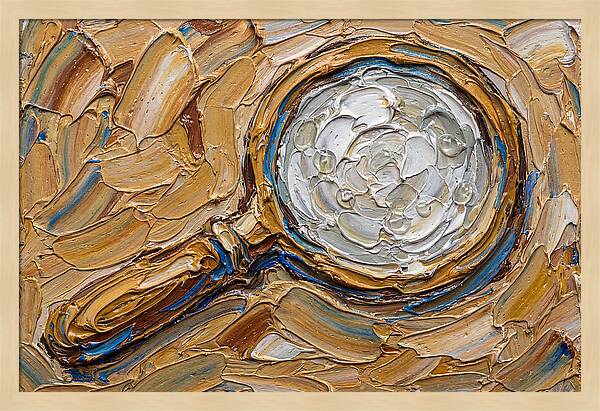 Magnifying Glass In Texture
