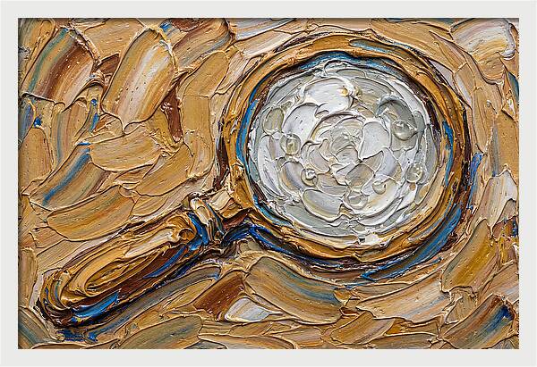 Magnifying Glass In Texture