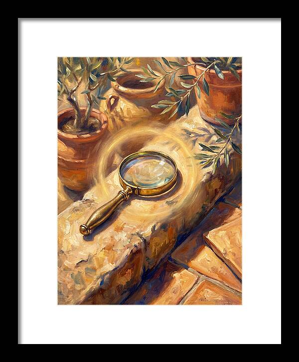 Magnifying Glass On Mediterranean Stone