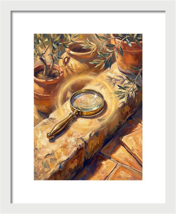 Magnifying Glass On Mediterranean Stone