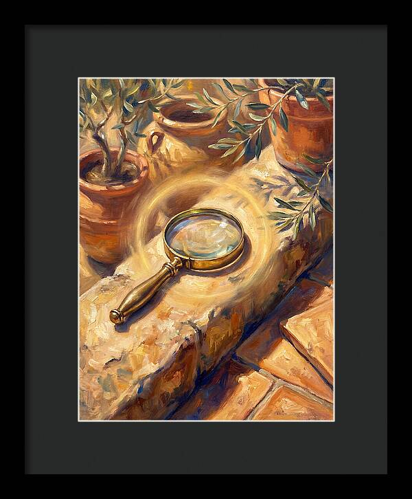 Magnifying Glass On Mediterranean Stone