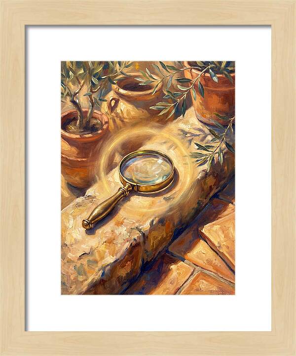 Magnifying Glass On Mediterranean Stone