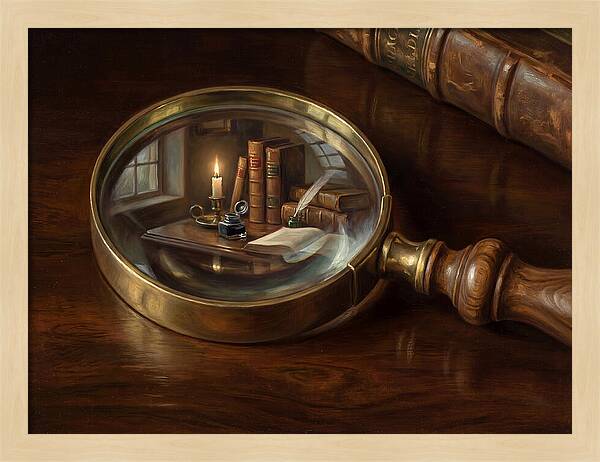 Magnifying Glass Reflection