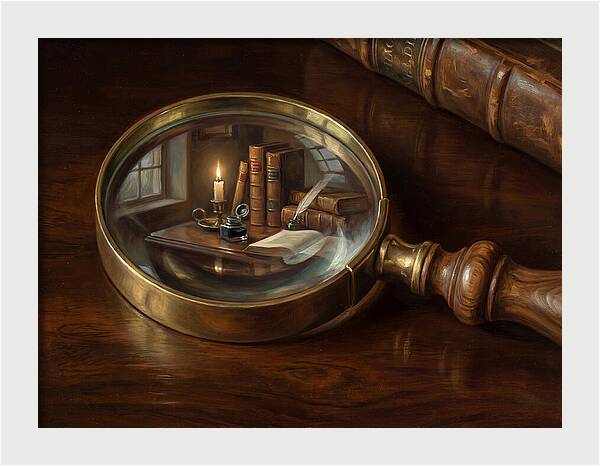 Magnifying Glass Reflection