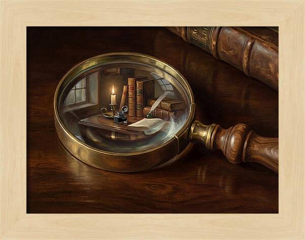 Magnifying Glass Reflection