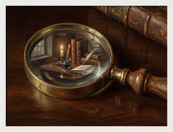 Magnifying Glass Reflection