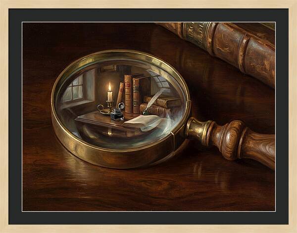 Magnifying Glass Reflection